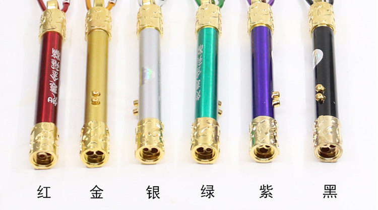 Three-in-one infrared laser light gift LED mini flashlight, golden hoop rod flashlight, ultraviolet banknote detector lamp pic 17