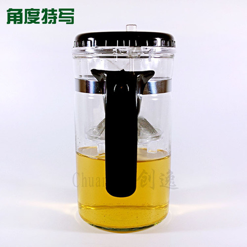 Factory direct sales elegant cup teapot 500ml Chinese exquisite cup elastic tea leakage heat-resistant glass flower teapot