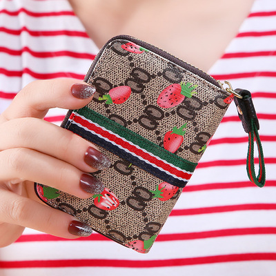 歐美大牌卡包女式多卡位大容量卡夾拉鏈短款信用卡套證件夾韓潮