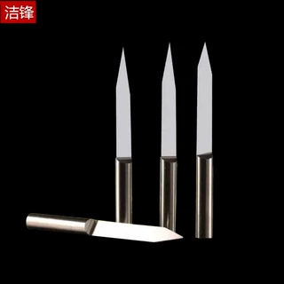 洁锋3.175mm平底尖刀 电脑雕刻刀 锥度高精度钨钢雕刻雕雕刻机