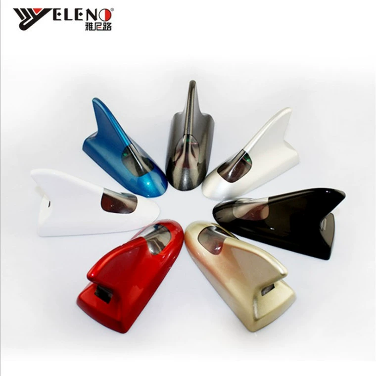 Solar-Powered LED Shark-Fin Indicator, Universal Car Roof Light, 7 Colors, Sensor Flash