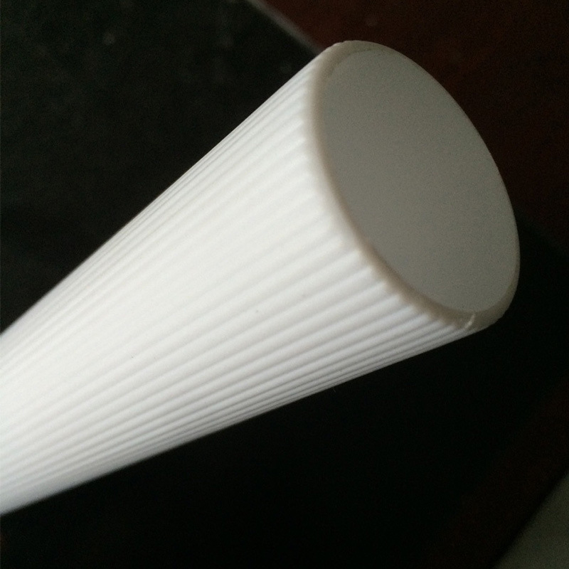 厂家直销pp硬塑料管空心圆管PVC表面条纹管可定制各种颜色型号