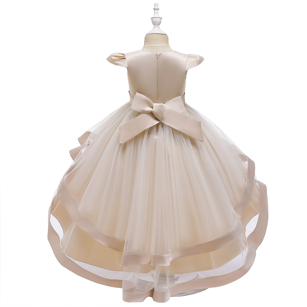 Children's Wedding Dress Girls' Tail Dress Skirt Princess Pettiskirt display picture 11