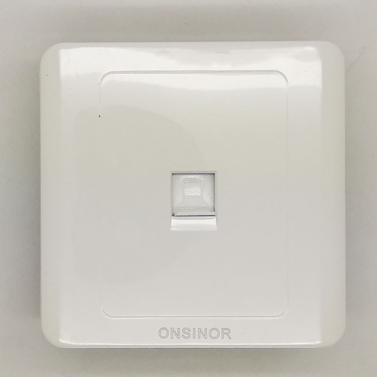 暗装86型电脑插座 S06系列工程款家用电器电工墙壁开关面板插座