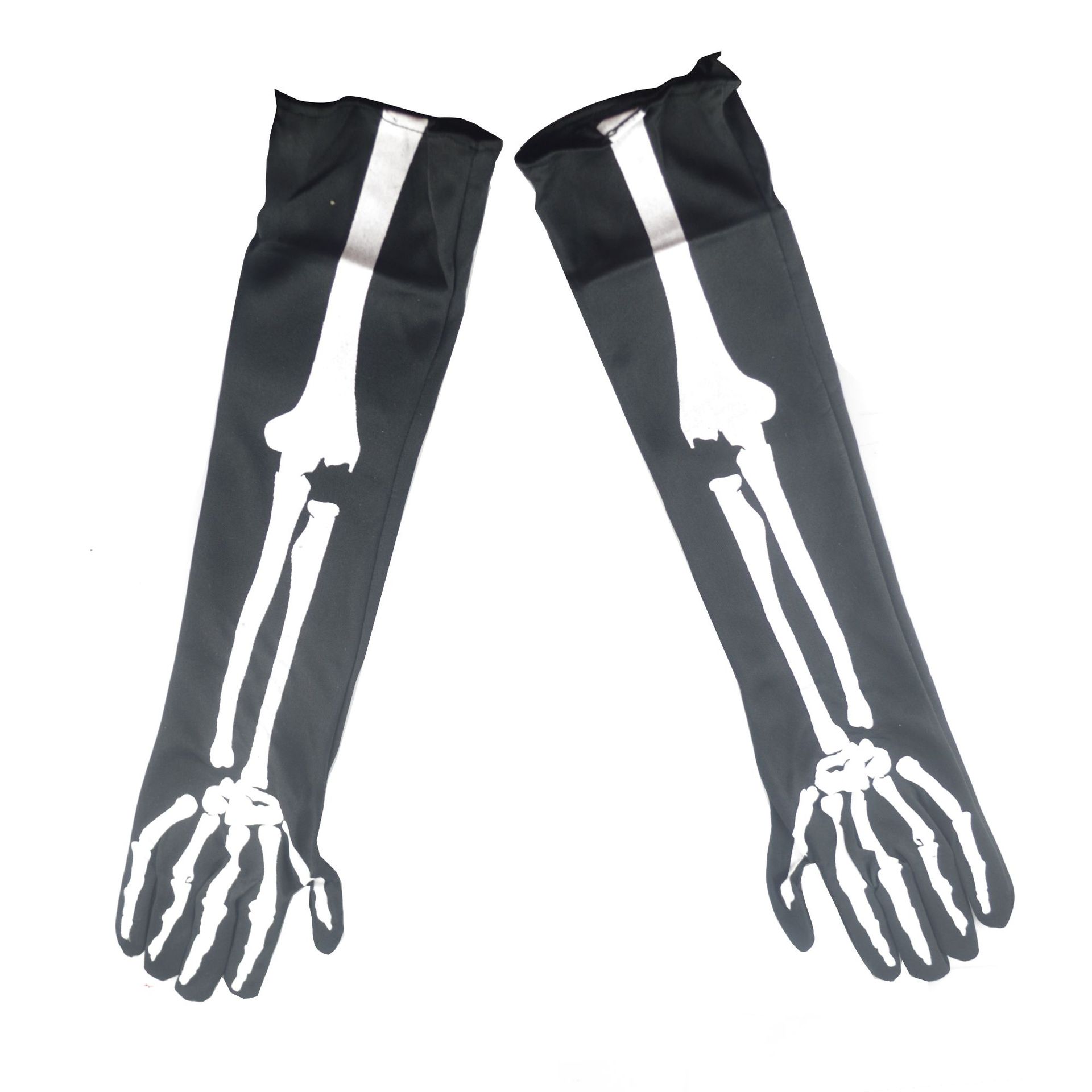 Halloween Gloves Long Skull Gloves Holiday Ball Party Gloves Ghost Claw Gloves Black Ghost Claw Hand Skull Hand