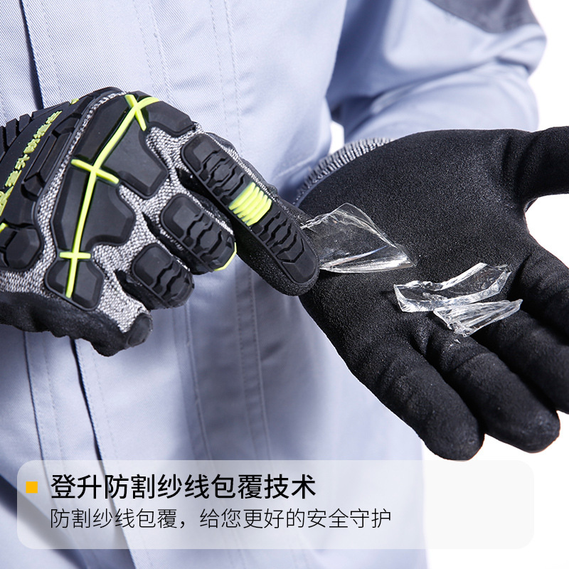 Guantes de protección para escalada anti-impacto escalada antideslizante anti-corte anti-perforación anti-mordedura antideslizante
