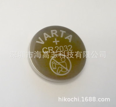 供应德国VARTA瓦尔塔CR2032纽扣电池3v 工业装