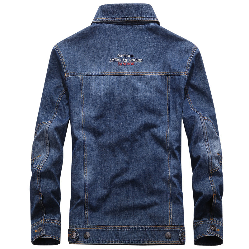 2019 transfronteriza nueva primavera y otoño chaqueta de mezclilla delgada de los hombres de moda guapo todo fósforo casual chaqueta juvenil hombres 3219