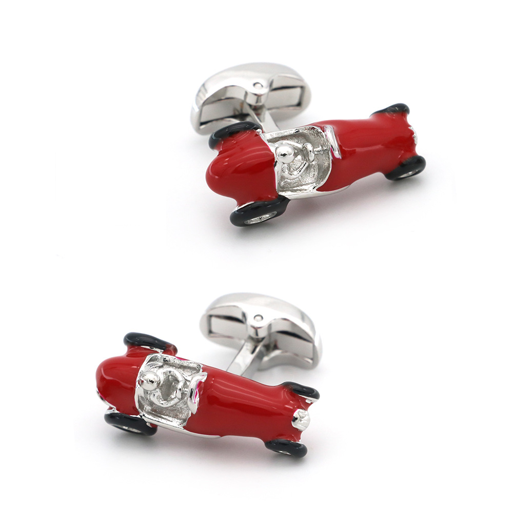Fashion car hipster jewelry red racing car sports car car cufflinks men's cufflink cufflinks