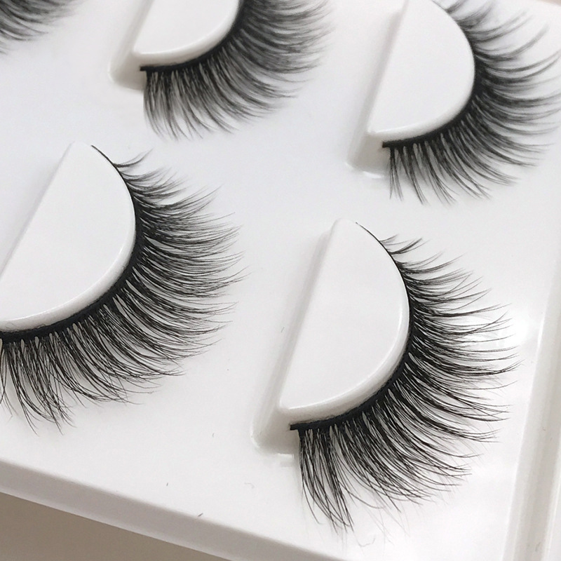 Three-dimensional Mink Eyelashes Soft Handmade European And American Eyelashes 3d  Artificial Eyelashes