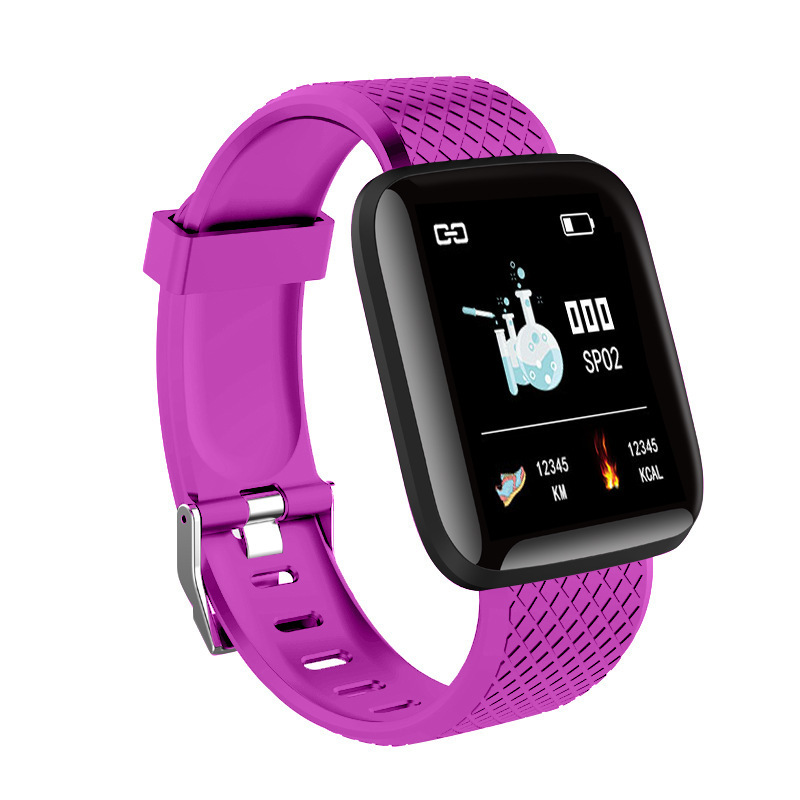 116plus Smart bracelet Color Screen D13 Heart rate and blood pressure detection message reminder Bluetooth cross-border wholesale foreign trade undefined