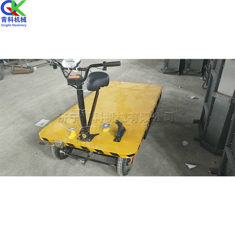 电瓶平板拖车 座驾式砖坯车 电动四轮运输车 工地杂物运输