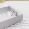 New 26 English letters rings Diamond -style students Creative and simple combination with opening ring ring