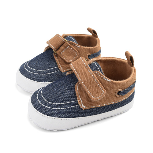 Spring and Autumn Boys' Casual Baby Canvas Shoes, Baby Shoes, First Steps Shoes, Soft Sole, 0-1 Years, D921