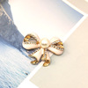 Accessory, brooch with bow, European style, Birthday gift