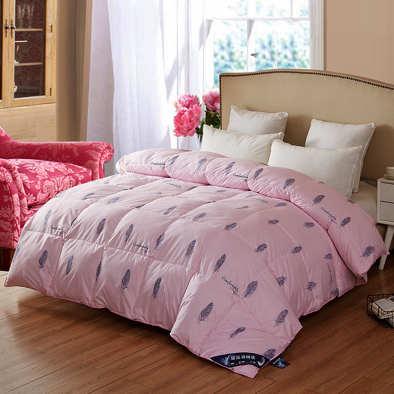 厂家直销冬被冬季加厚保暖白鹅绒被子被芯礼品保险现货定制批发