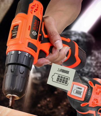 哈博廠家直銷多功能锂電池充電手電鑽 電動螺絲刀 家用五金工具