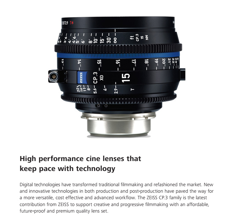 CP.3 XD 15mm/ T2.9 镜头
