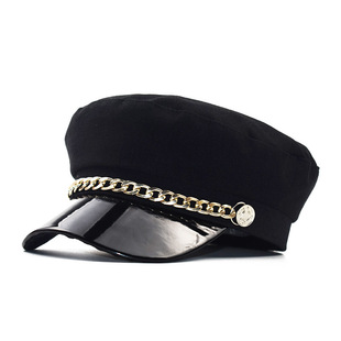 Unisex Vintage Style Plaid Flat Eaves Beret Hat display picture 4