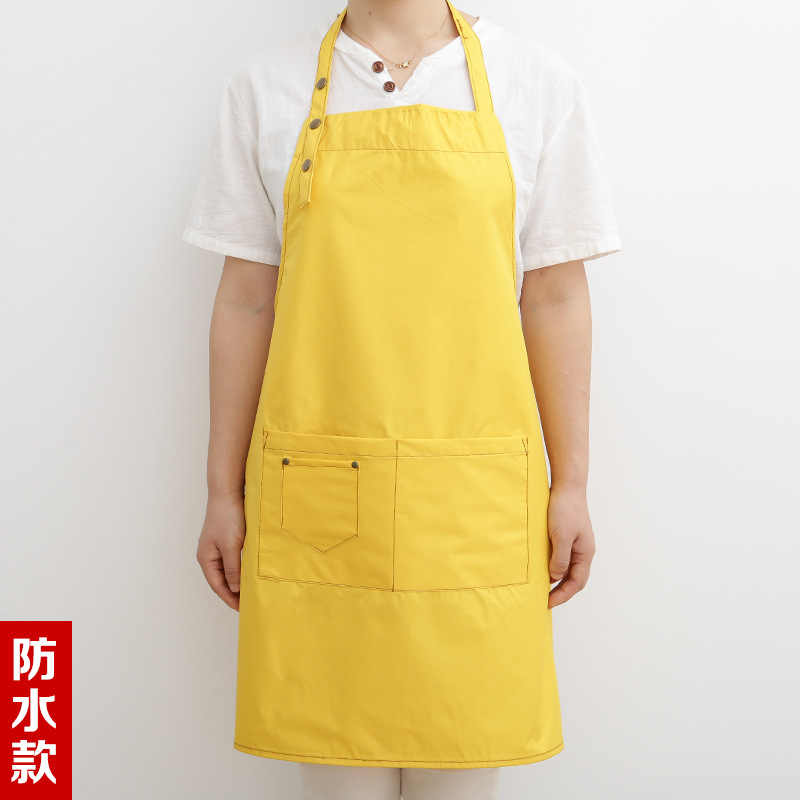 Simple hogar nórdico logotipo personalizable delantal impermeable cocina de las mujeres de cocina a prueba de aceite mono hombres y mujeres ropa de trabajo