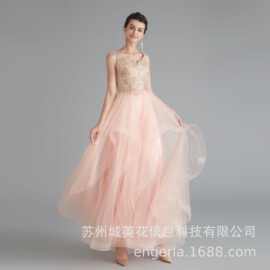 engerla菠萝花晚礼服名媛气场女王宴会小洋装仙气显瘦年会小礼裙