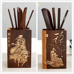 Tea set accessories Kungfu tea art Six Gentlemen set factory direct sale wholesale ebony wood tea ceremony Six Gentlemen
