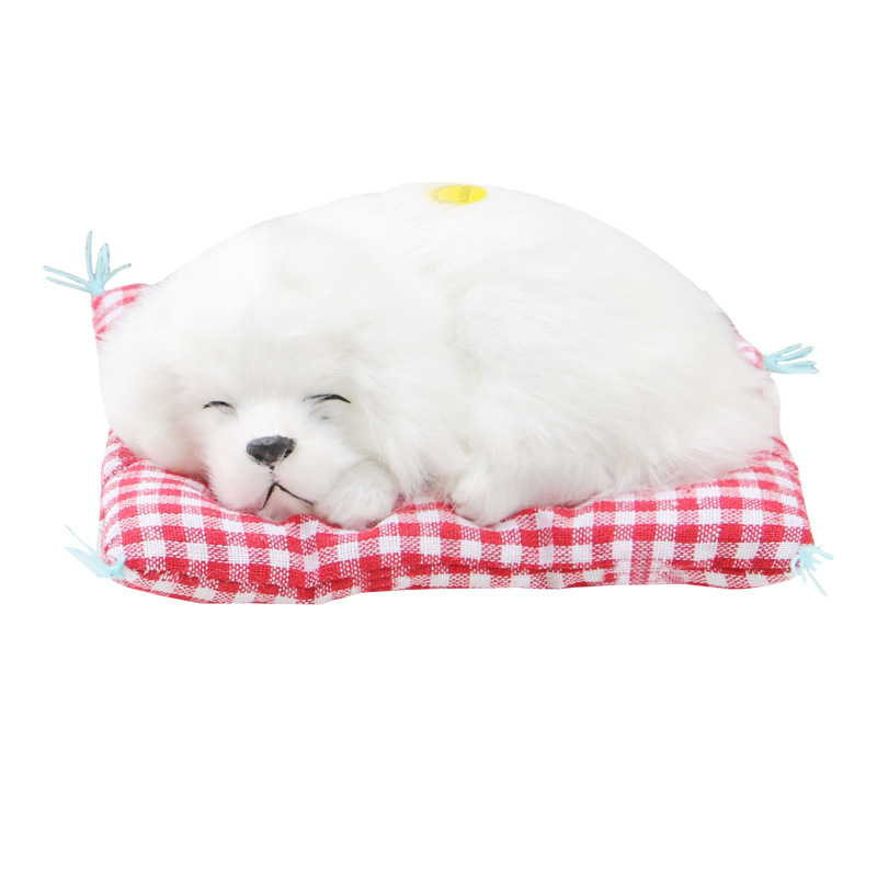 泰畅仿真动物仿真狗创意摆件礼物送女友儿童会叫的小睡狗批发景区|ru