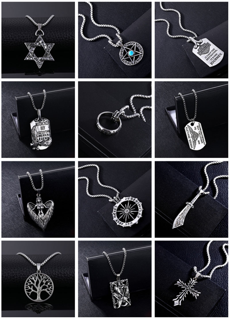 1 Piece Fashion Hexagram Tree Daisy Alloy Plating Unisex Pendant Necklace display picture 1