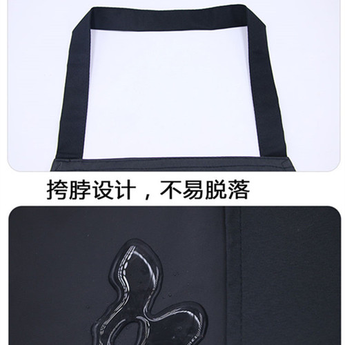 Home kitchen apron waterproof and oil-proof simple work clothes gift apron cooking apron for men and women custom printed LOGO