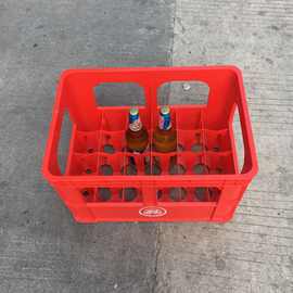 厂家供应惠州 贵州红色蓝色塑料杯箱大排档塑料啤酒箱PP新料加厚
