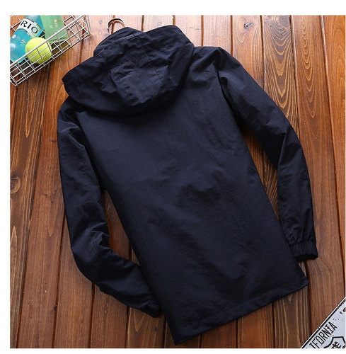 Spring and Autumn Men's Outdoor Mountaineering Jacket Quick-drying Large Size Middle-aged Loose Thin Waterproof Jacket Trendy 1261