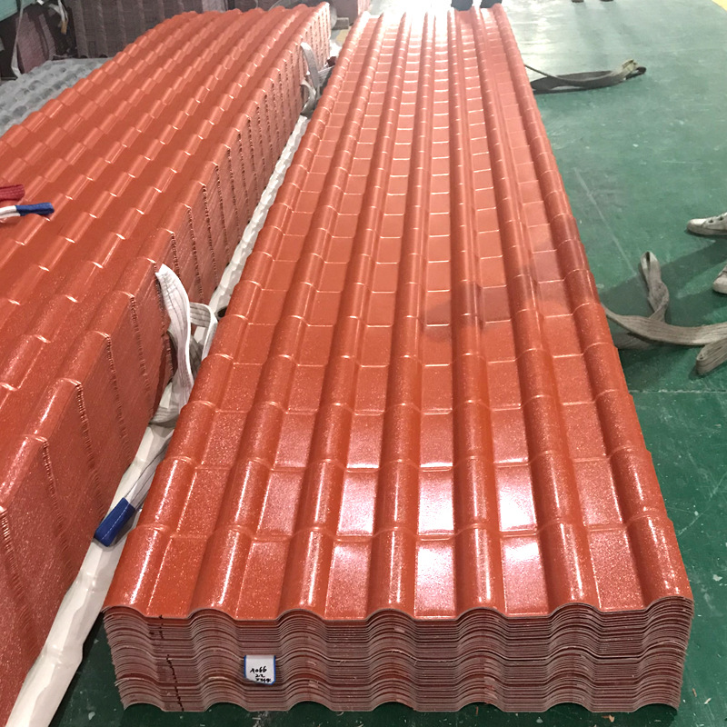 特级加厚型合成树脂瓦琉璃彩钢瓦仿古别墅装饰瓦屋面隔热瓦片屋顶|ms