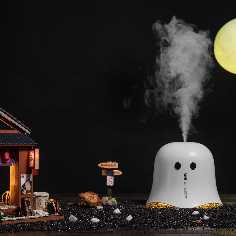 2019新品小U加濕器迷你小夜燈靜音桌面辦公USB加濕器創(chuàng)意禮品