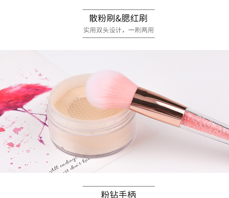 Double-headed Loose Powder Brush Base Makeup Loose Powder display picture 1