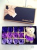 Soap contains rose, Christmas gift box for St. Valentine's Day, with little bears, Birthday gift, wholesale