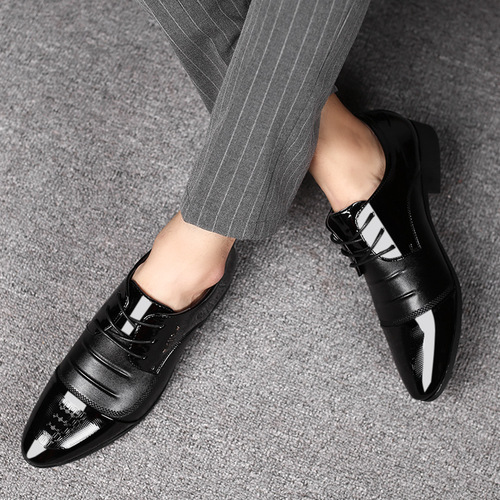 Men's Leather Shoes  New Large Size Casual Business Formal Shoes for Men Universal Wedding Shoes Dropshipping One Piece