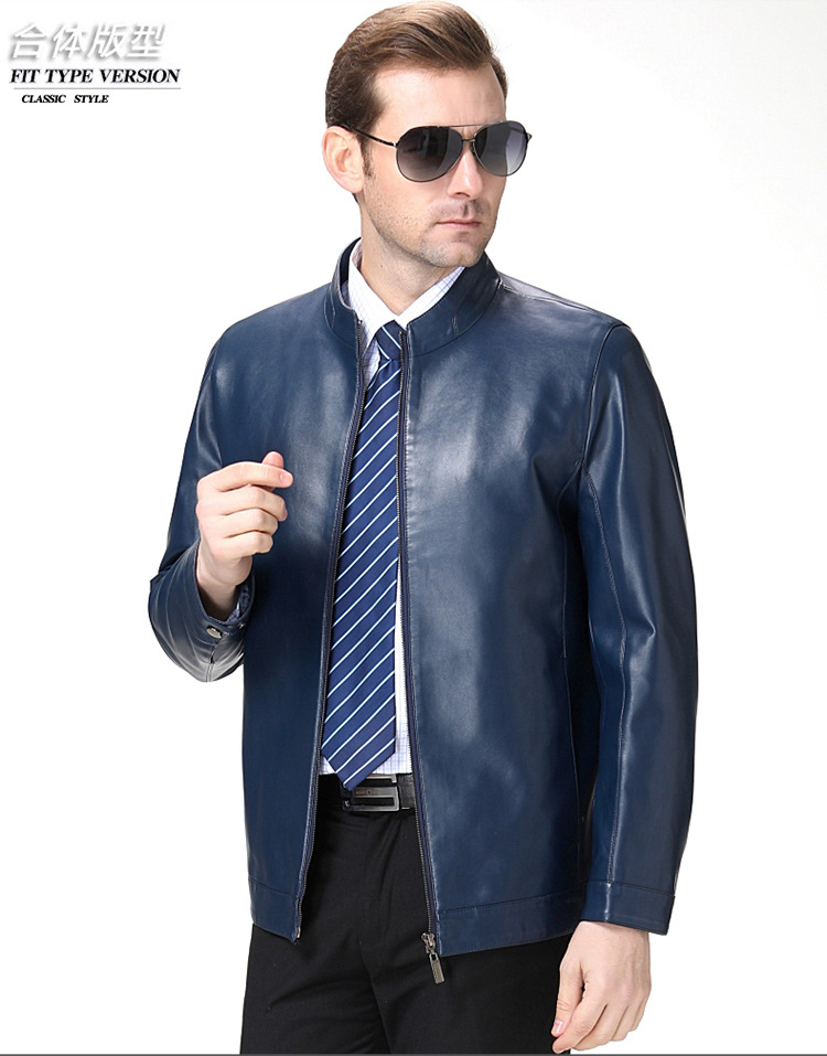 Veste cuir pour homme en En peau de mouton - Ref 3412449 Image 18