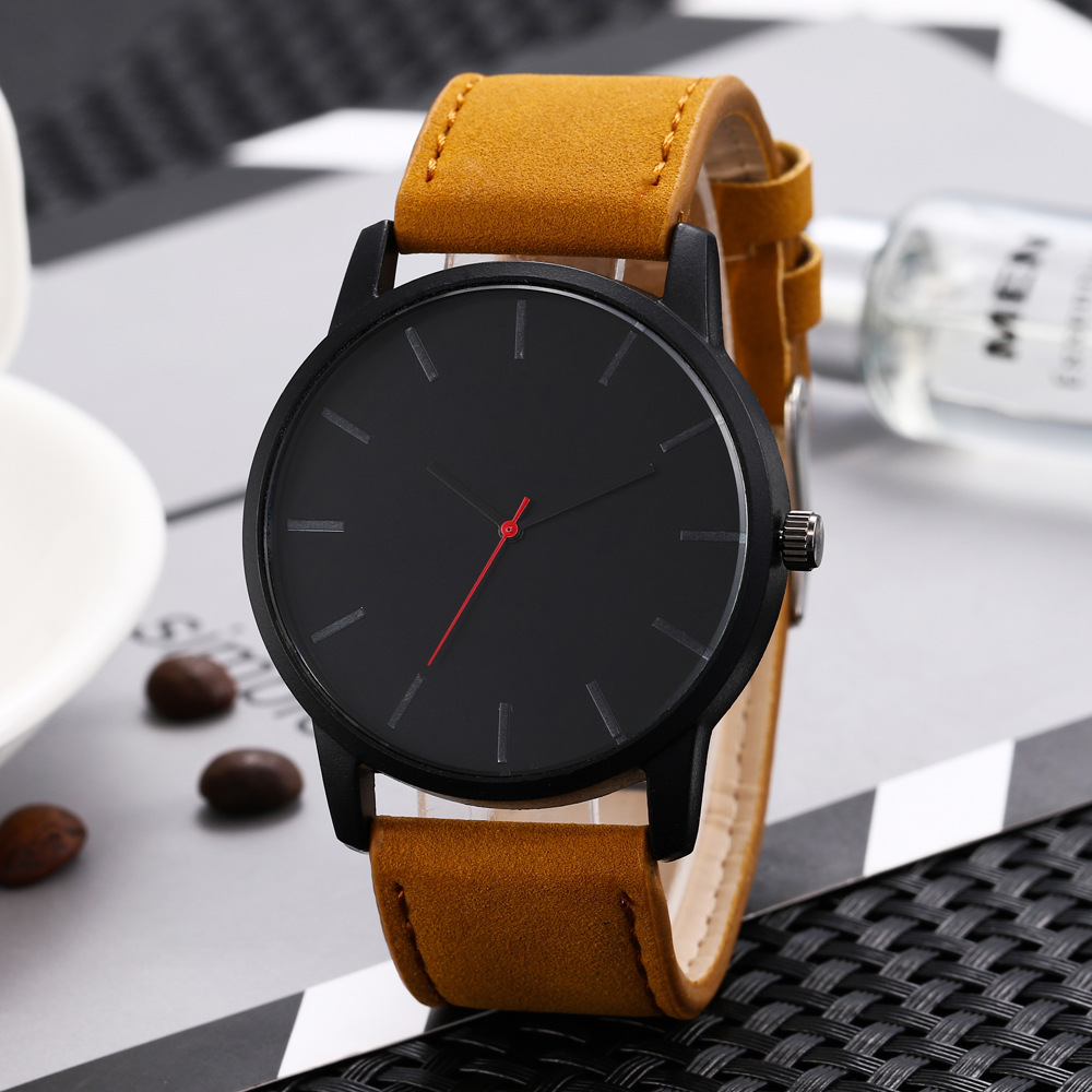 Large Dial Sports Style Simple Frosted Belt Quartz Men's Sports Watch Wholesale Nihaojewelry display picture 6