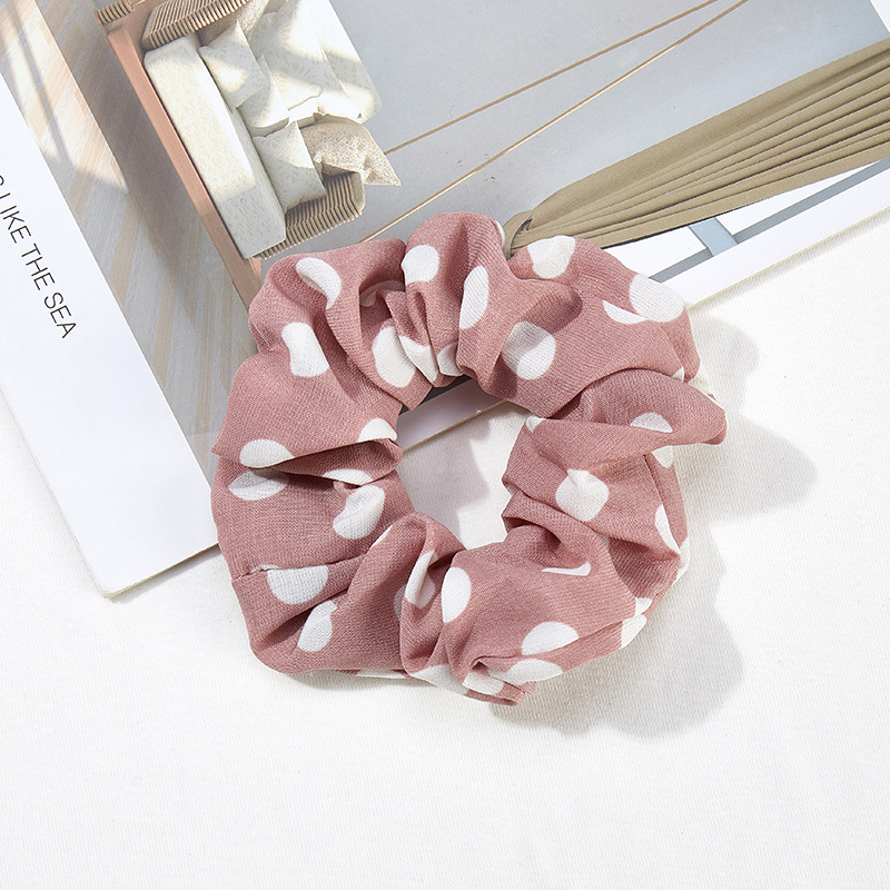 Dot New Spring And Autumn Creative Christmas Hair Ring High Elastic Seamless Cloth Ring Female Headwear Wholesale display picture 6