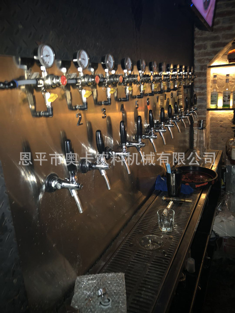 AOKA奥卡冷库啤酒墙工程 酒吧冷库分发系统