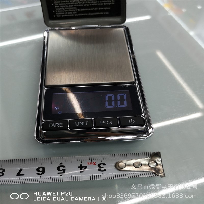 2019 nueva escala de joyería escala de bolsillo 938 escala de oro inglés 500g / 0.1g escala de palma