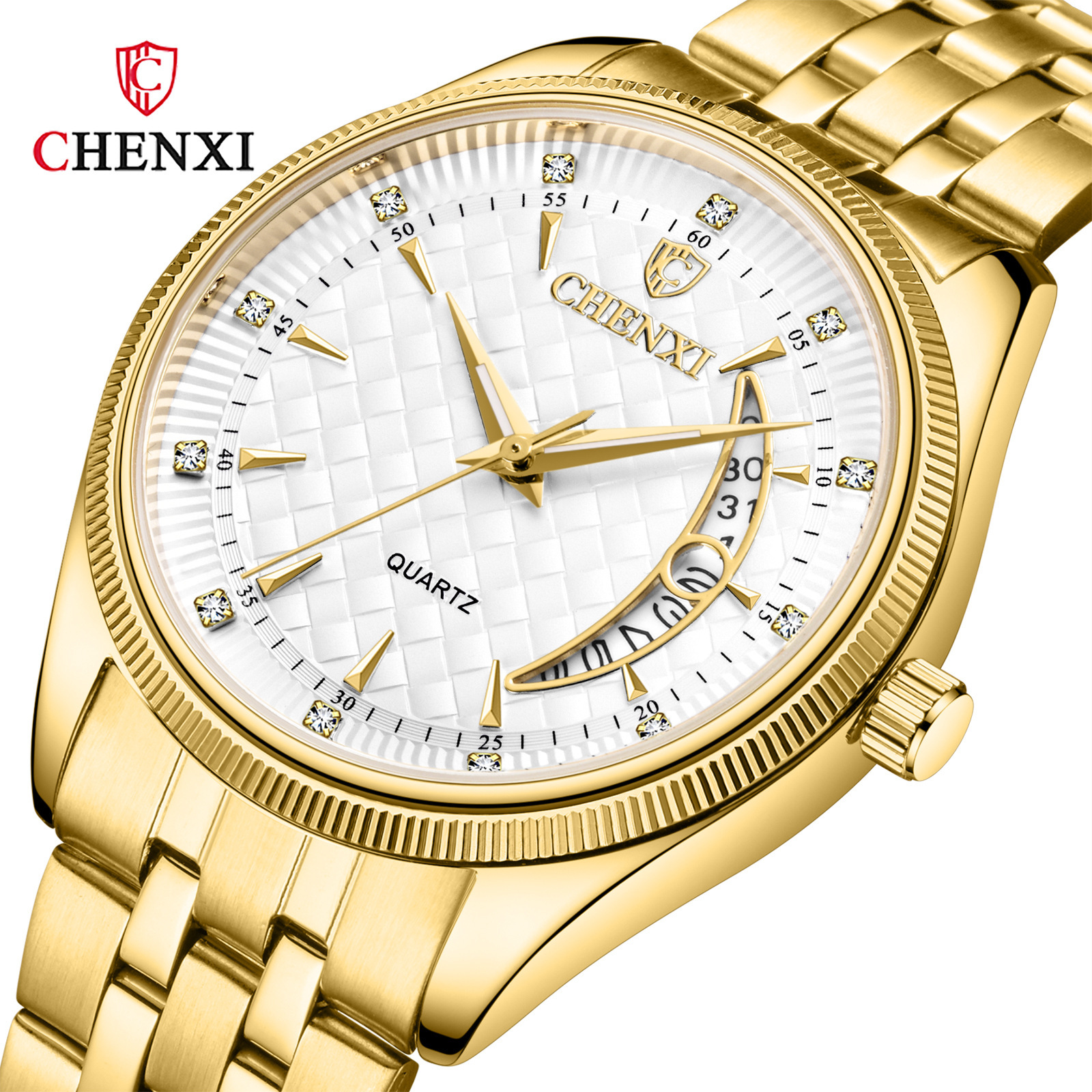 情侣对表新款晨曦品牌石英表8218 高档商务男士腕表高清夜光手表|ru