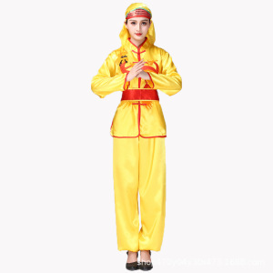 2019新款秧歌服男女成人套装中老年腰鼓锣鼓打鼓演出舞龙舞狮服装