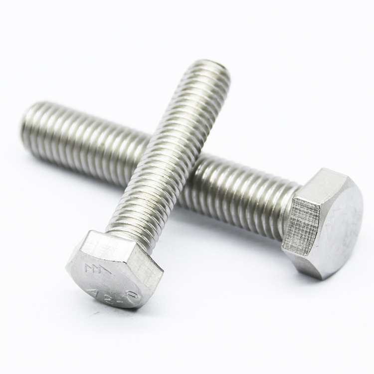奥展304不锈钢高强度螺栓 DIN933A2-70外六角螺丝M12螺钉现货供应