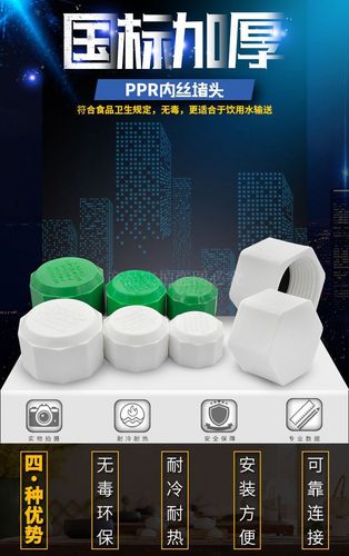 PPR plastic inner thread plug inner spline plug pipe plug cap 20 4/25 6/32 PPR water pipe fitting pipe part