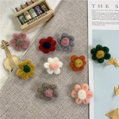 Floral Hair Pin for Mother and Daughter, Cute and Playful, Knitted Petal Design, Fashion Accessory for Women