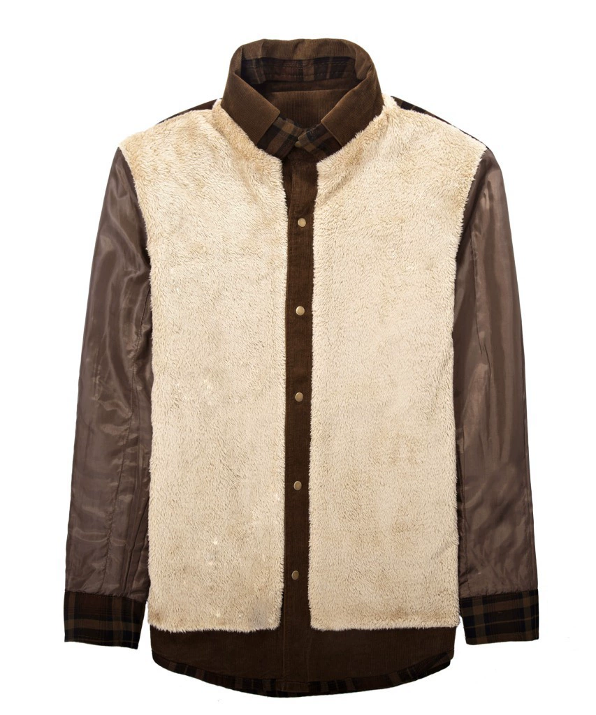 Men's demi-season warm shirt, direct factory sales, Amazon, plus size