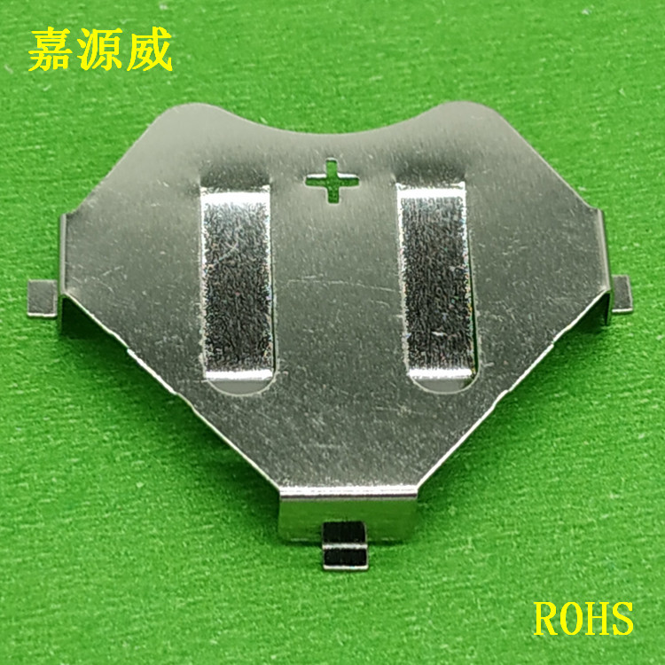 供应CR2430三角贴片电池扣 磷铜电池片 2430SMT电池夹