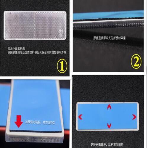 Car truck trailer rear reflective plate metal aluminum plate warning sign reflective sticker metal reflector supplies