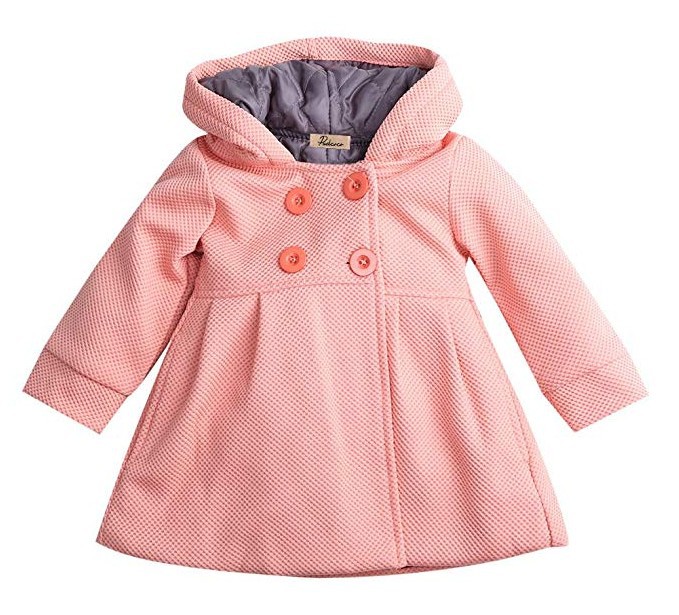 Wish2019 baby girls autumn winter windbreaker jacket Hooded Jacket children's jacket